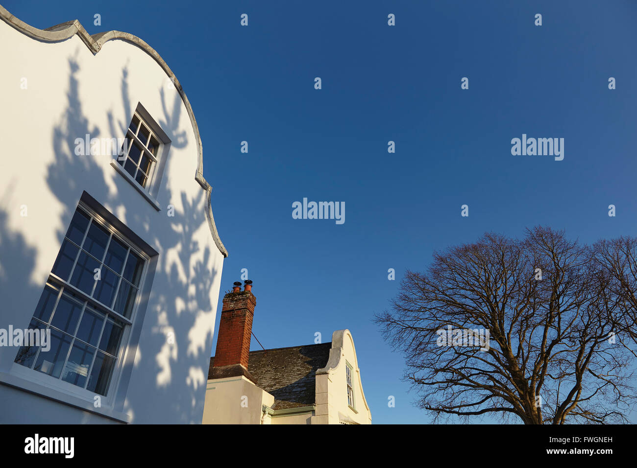 Storico del xvii secolo architettura olandese in Topsham, vicino a Exeter Devon, Inghilterra, Regno Unito, Europa Foto Stock