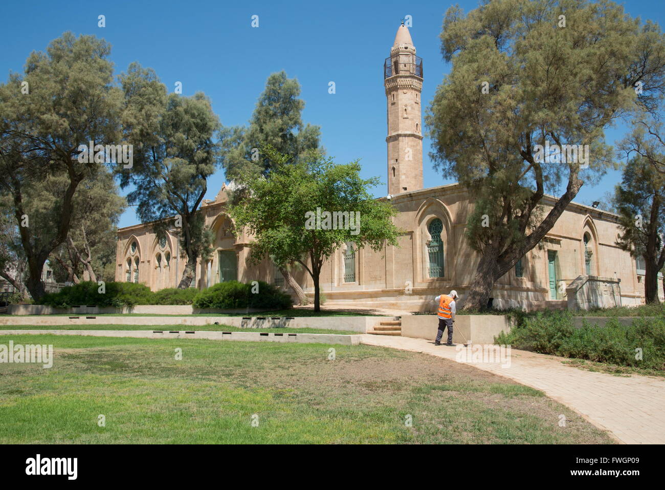 Periodo ottomano moschea di essere'er Sheva, il Museo di islamico e nei pressi di culture orientali, essere'er Sheva, Israele, Medio Oriente Foto Stock