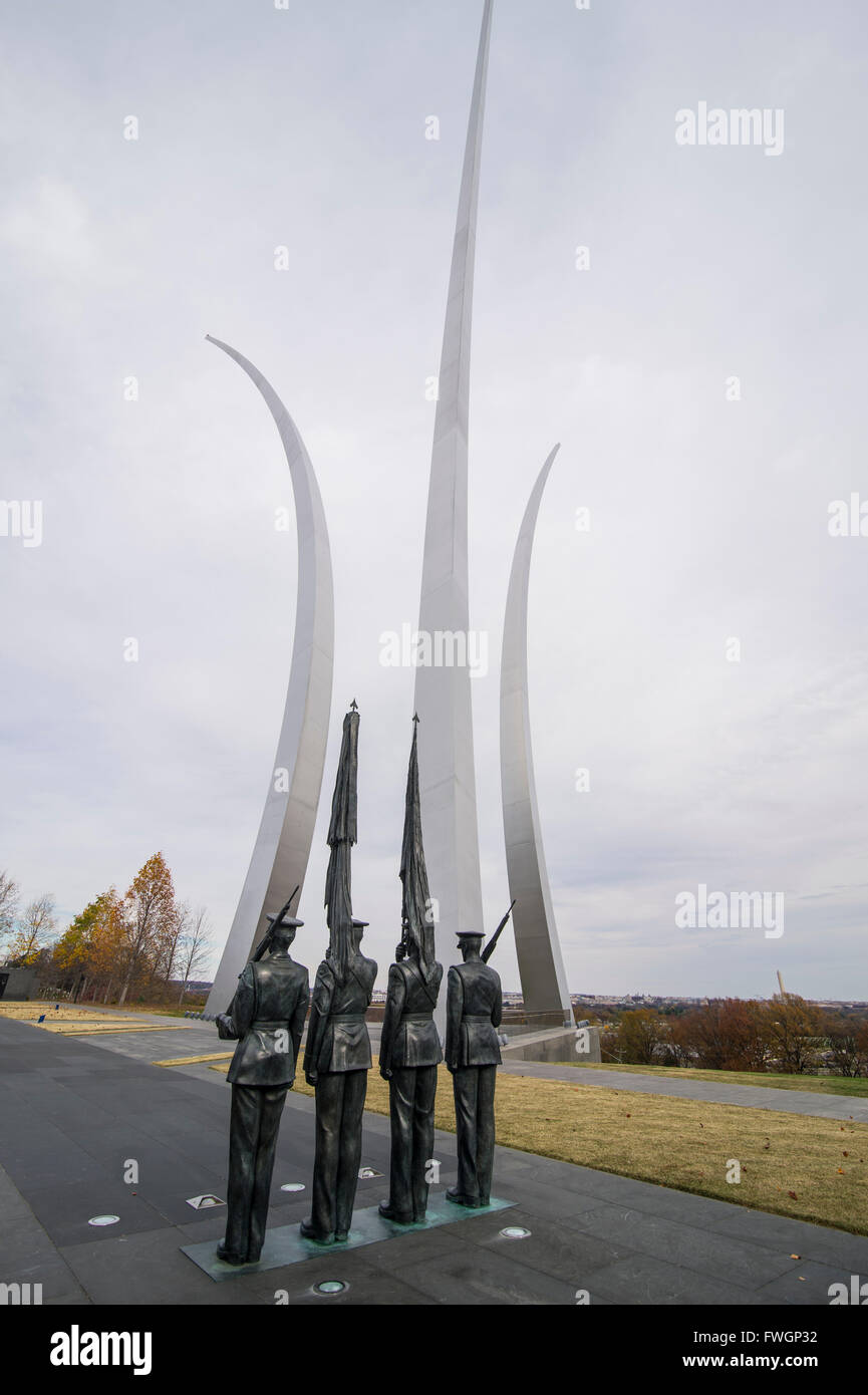 Air Force Memorial, Arlington, Virginia, Stati Uniti d'America, America del Nord Foto Stock