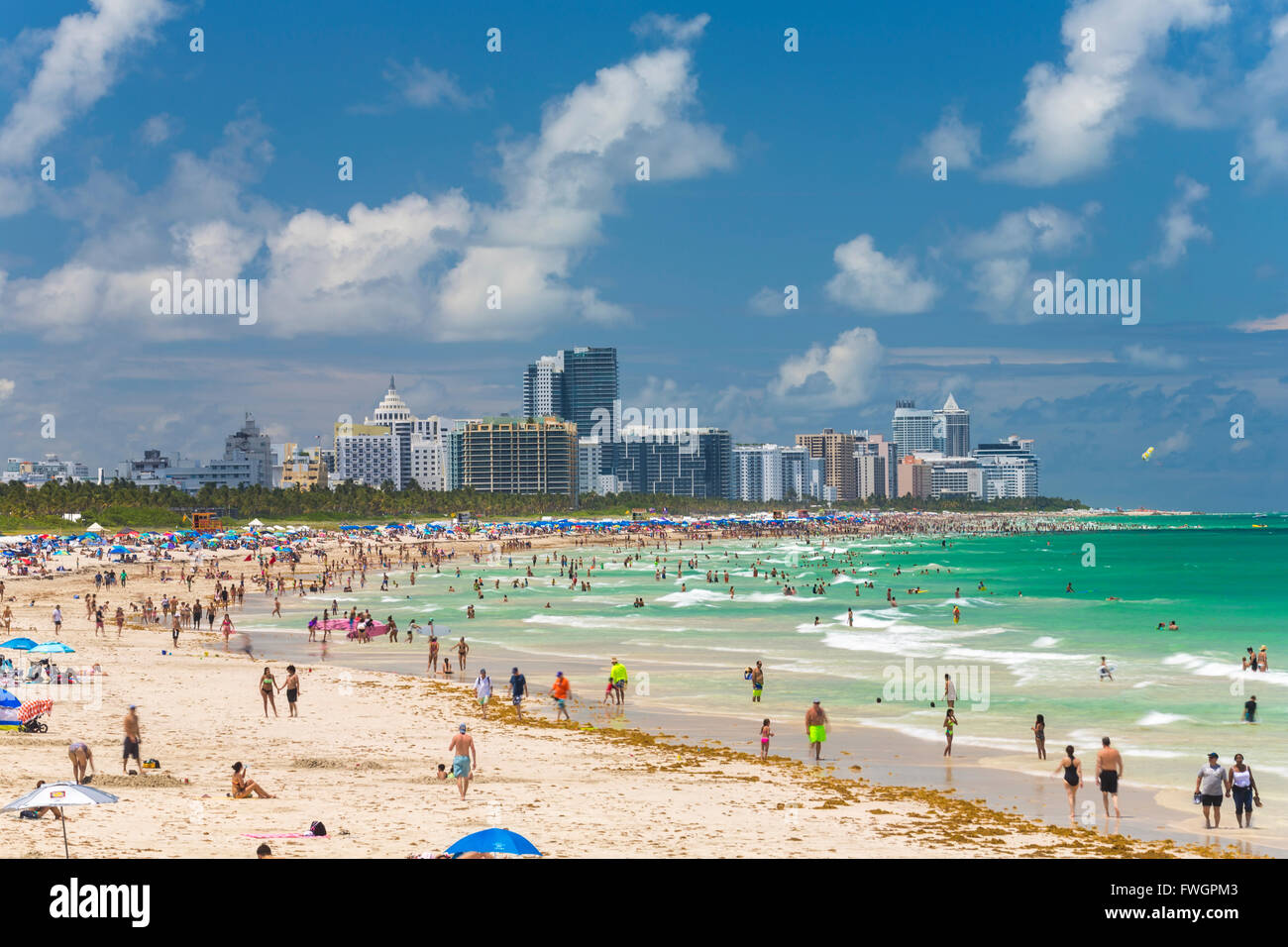 South Beach, Miami Beach, Gold Coast, Miami, Florida, Stati Uniti d'America, America del Nord Foto Stock