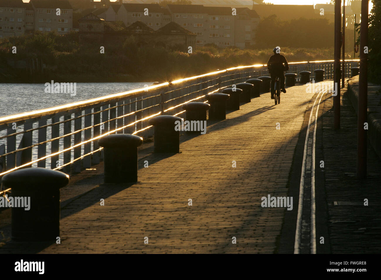 Cambiare volto di Clyde waterfront Foto Stock