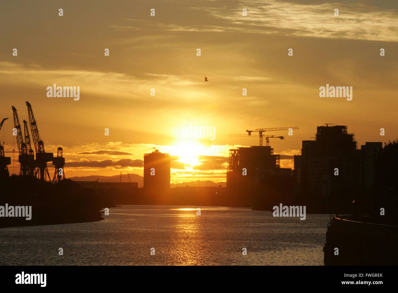 Glasgow Clydeside Foto Stock