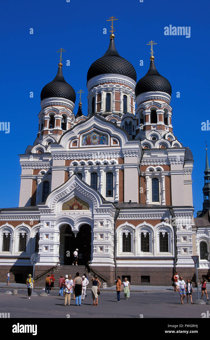 Alexander-Nevski-cattedrale sulla collina Toopmea, Tallinn, Estonia, Europa Foto Stock
