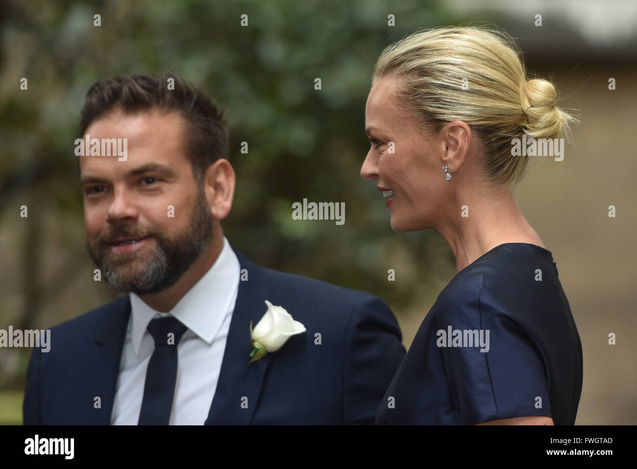 Rupert Murdoch e Jerry Hall matrimonio a San sposa la Chiesa sul Fleet Street. Dotato di: Lachlan Murdoch, Sarah Murdoch dove: Londra, Regno Unito quando: 05 Mar 2016 Foto Stock