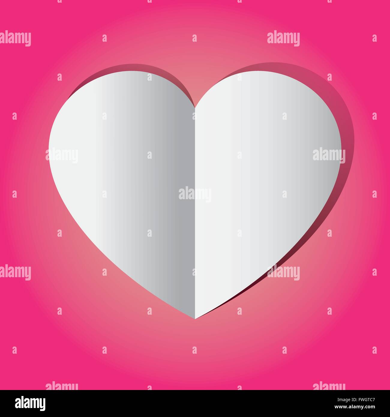 Il vettore grafico cuore rosa per scopo diverso Illustrazione Vettoriale