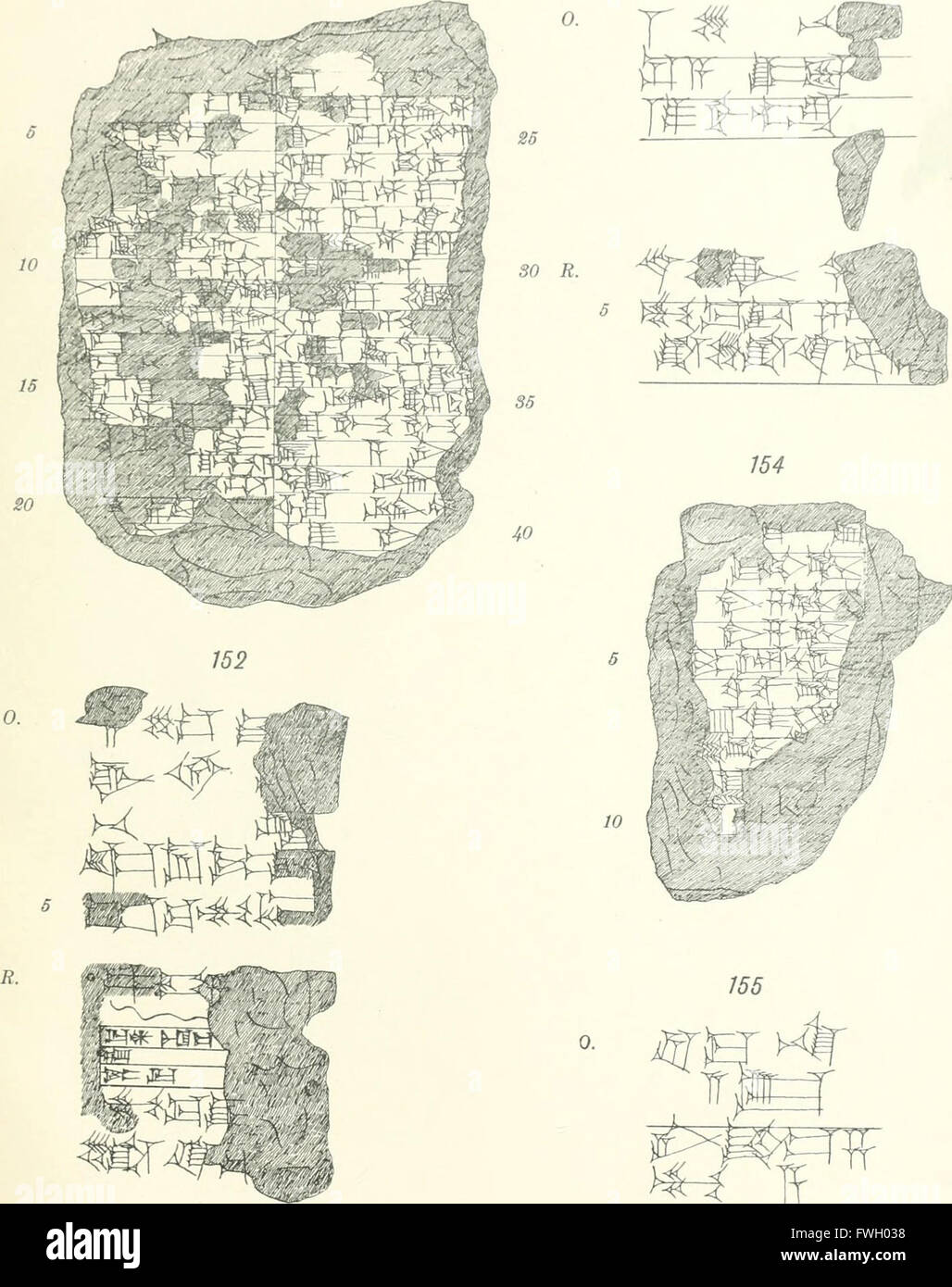 La spedizione babilonese dell'Università di Pennsylvania. Serie A- testi cuneiformi (1893) Foto Stock