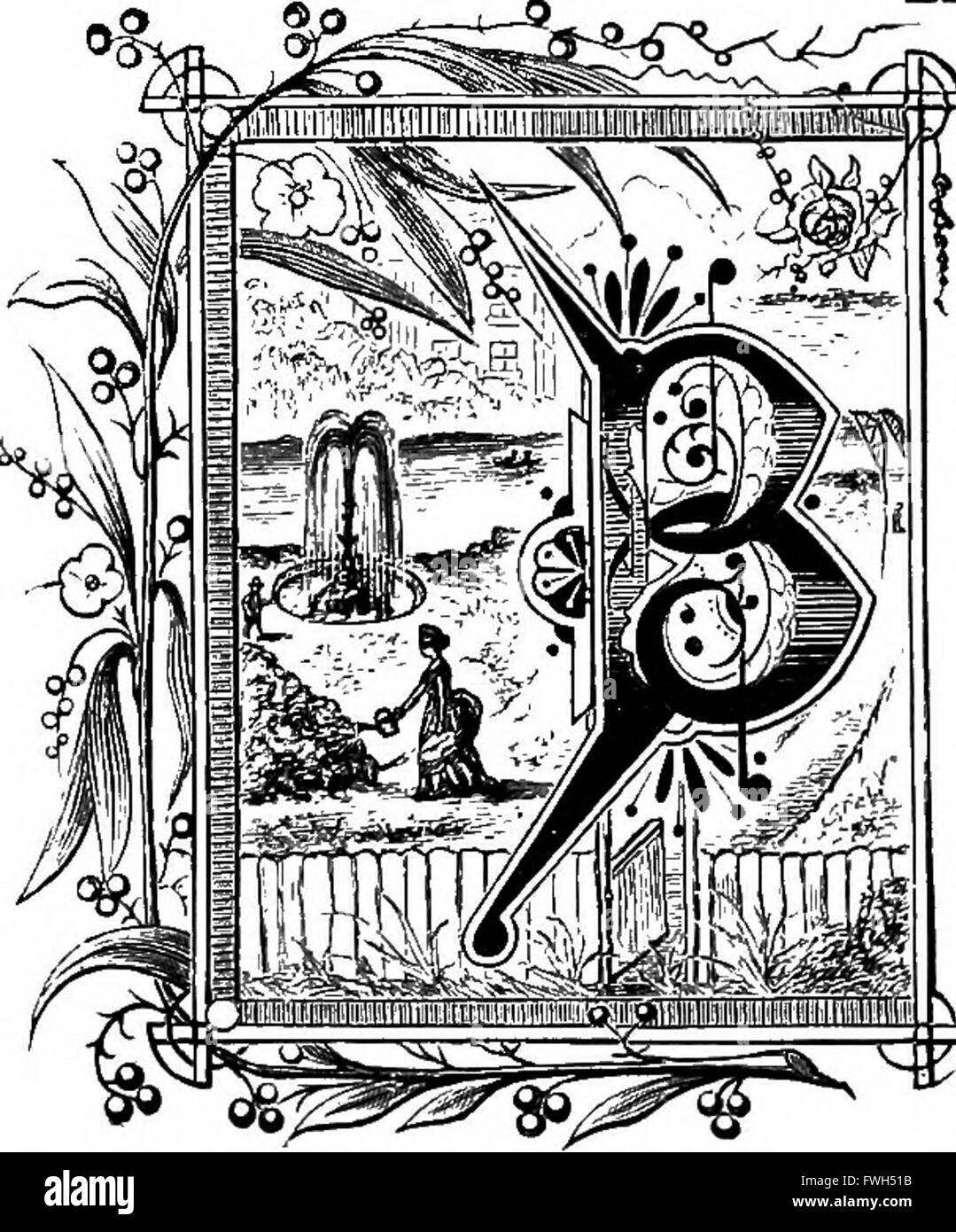 Questo lavoro esplora il significato storico e poetico di oltre 300 piante, descrivendo dettagliatamente la loro classificazione botanica e il simbolismo culturale all'interno di vari contesti storici. Foto Stock