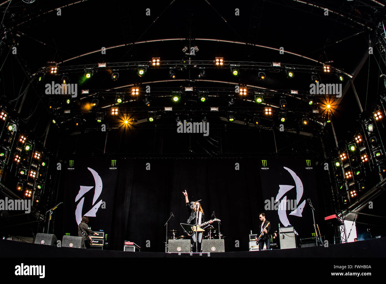 Landgraaf, Paesi Bassi 11 giugno 2016 halestorm eseguire live at pinkpop festival 2016 credit: Roberto finizio/ alamy live news Foto Stock