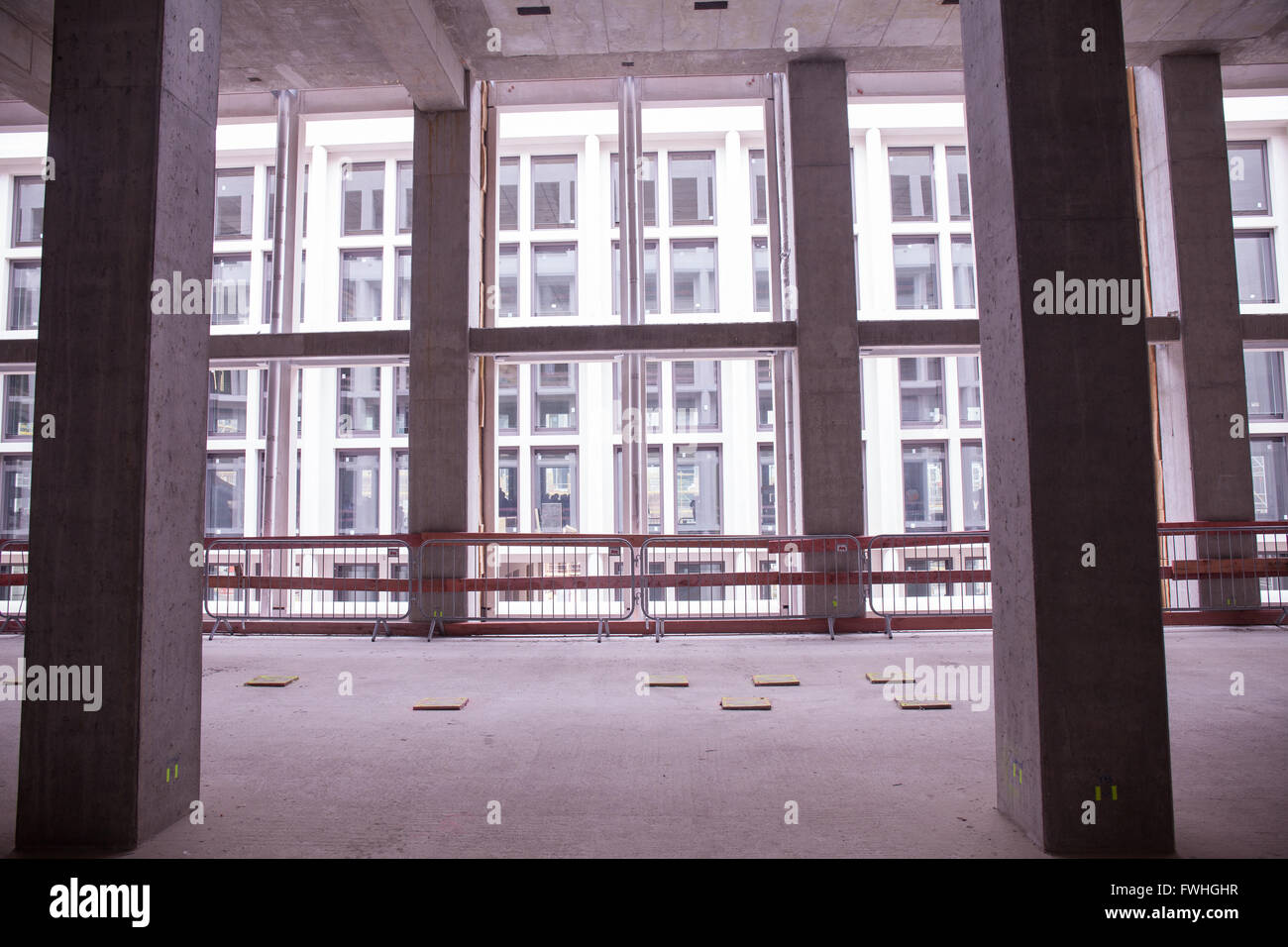 Giorno del cantiere aperto a visitare le opere corsi. Forum di Humboldt. Sala del castello. Foto Stock