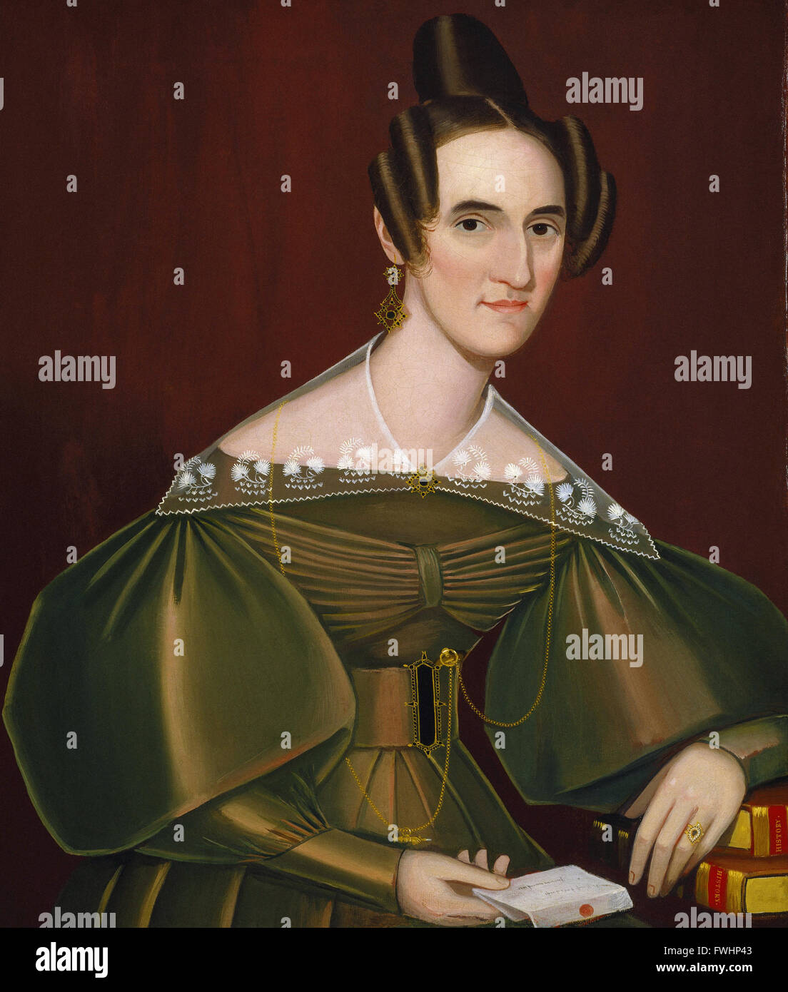 Ammi Phillips - Jeannette Woolley, più tardi la Signora John Vincent Storm - Brooklyn Museum Foto Stock