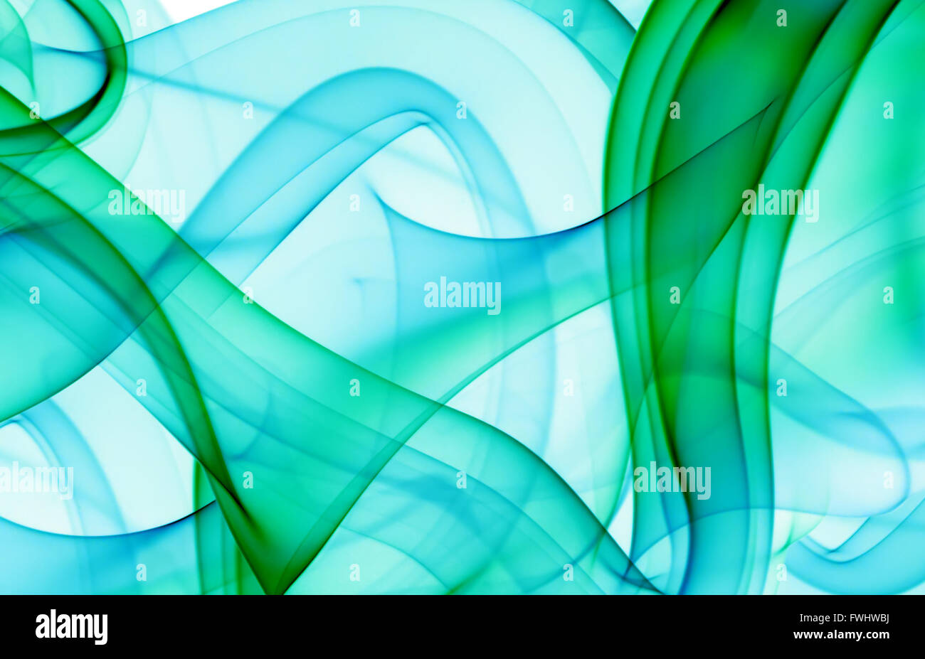 A destra con il verde e il blu fumo. Foto Stock