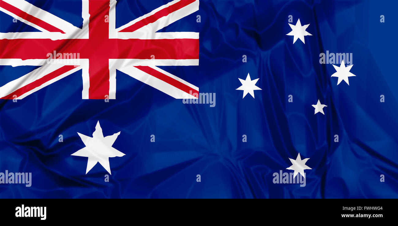Bandiera dell'Australia Foto Stock