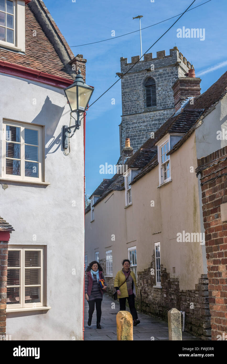 Inghilterra Wareham Dorset incantevole vecchio Dorset città Adrian Baker Foto Stock