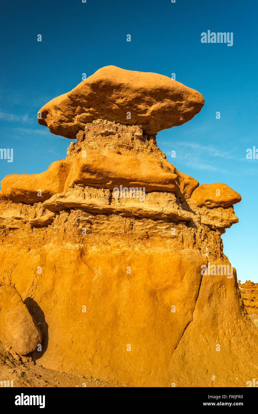 Hoodoo rocce presso il parco statale Goblin Valley, Colorado Plateau, Utah, Stati Uniti d'America Foto Stock