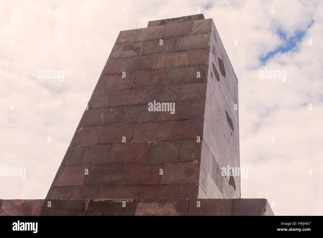 Centro del Mondo, Mitad del Mundo, vista astratta, Sud America Foto Stock