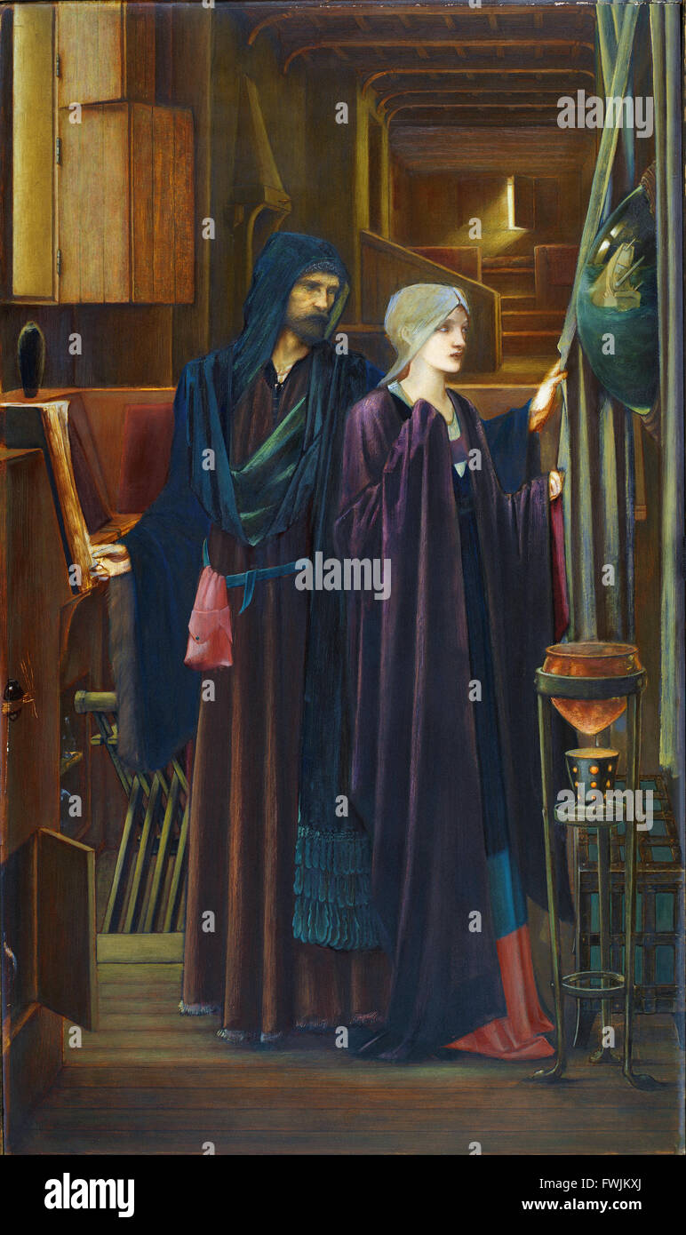 Edward Burne-Jones - La procedura guidata Foto Stock