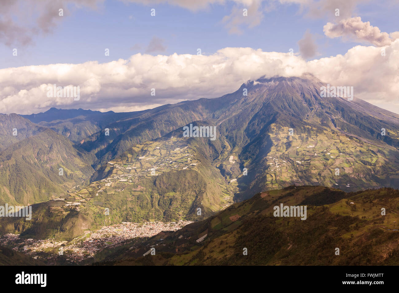 Vulcano Tungurahua devastante esplosione, Ecuador, Sud America Foto Stock