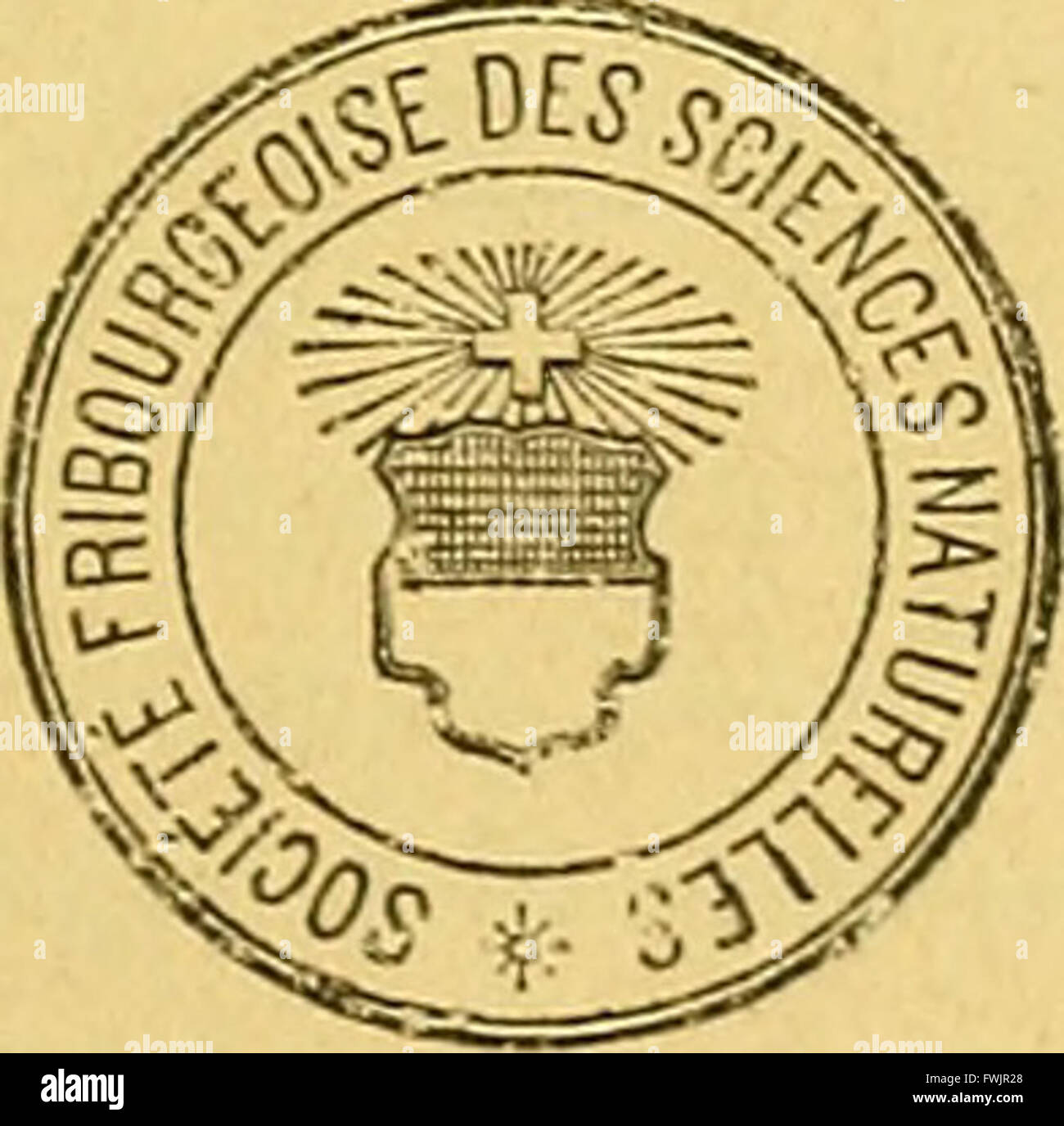 Bollettino de la SociC3A9tC3A9 fribourgeoise des Sciences Naturelles - compte-rendu (1904) Foto Stock