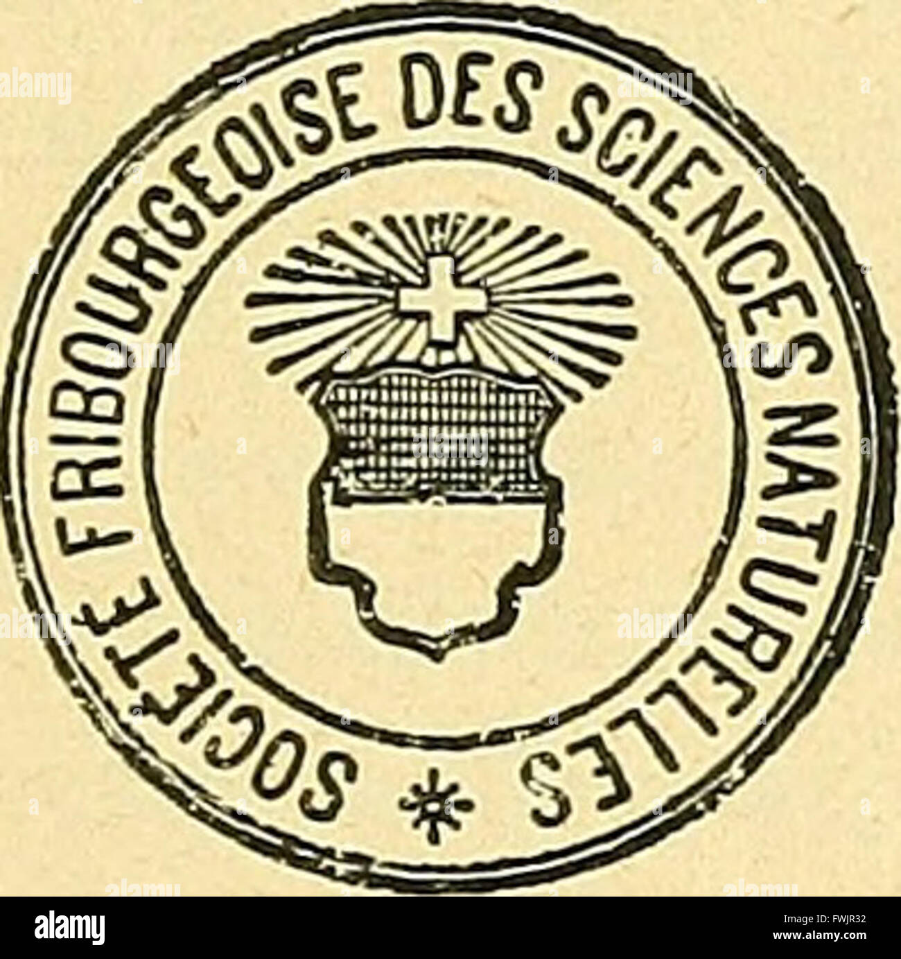 Bollettino de la SociC3A9tC3A9 fribourgeoise des Sciences Naturelles - compte-rendu (1908) Foto Stock
