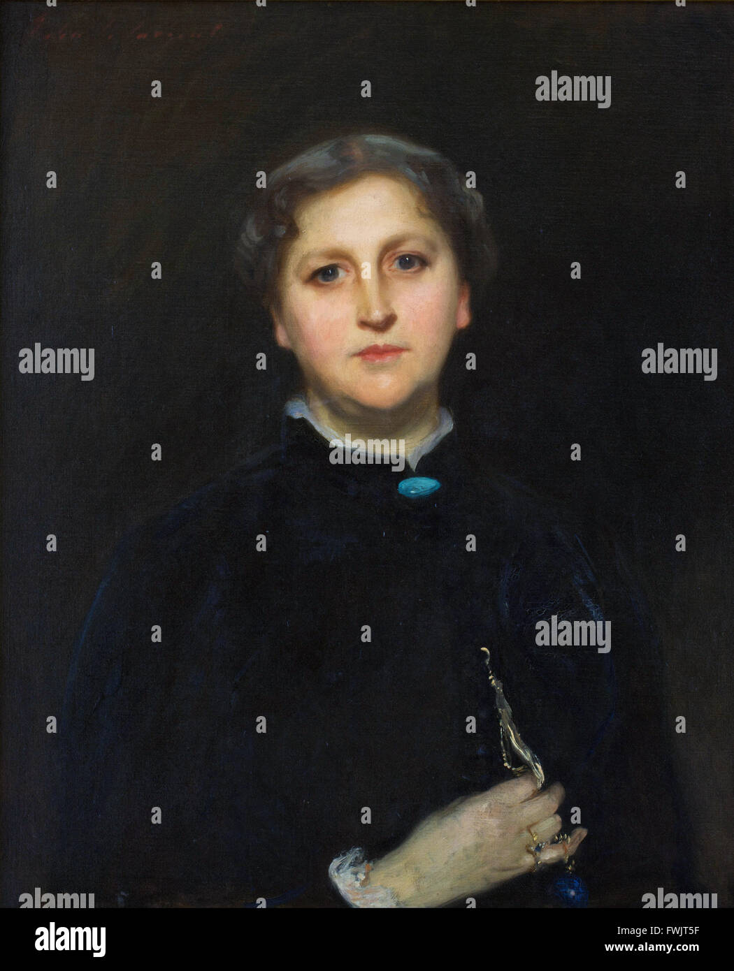 John Singer Sargent - Ritratto di Signora Raphael Pumpelly - Berkshire Museum Foto Stock