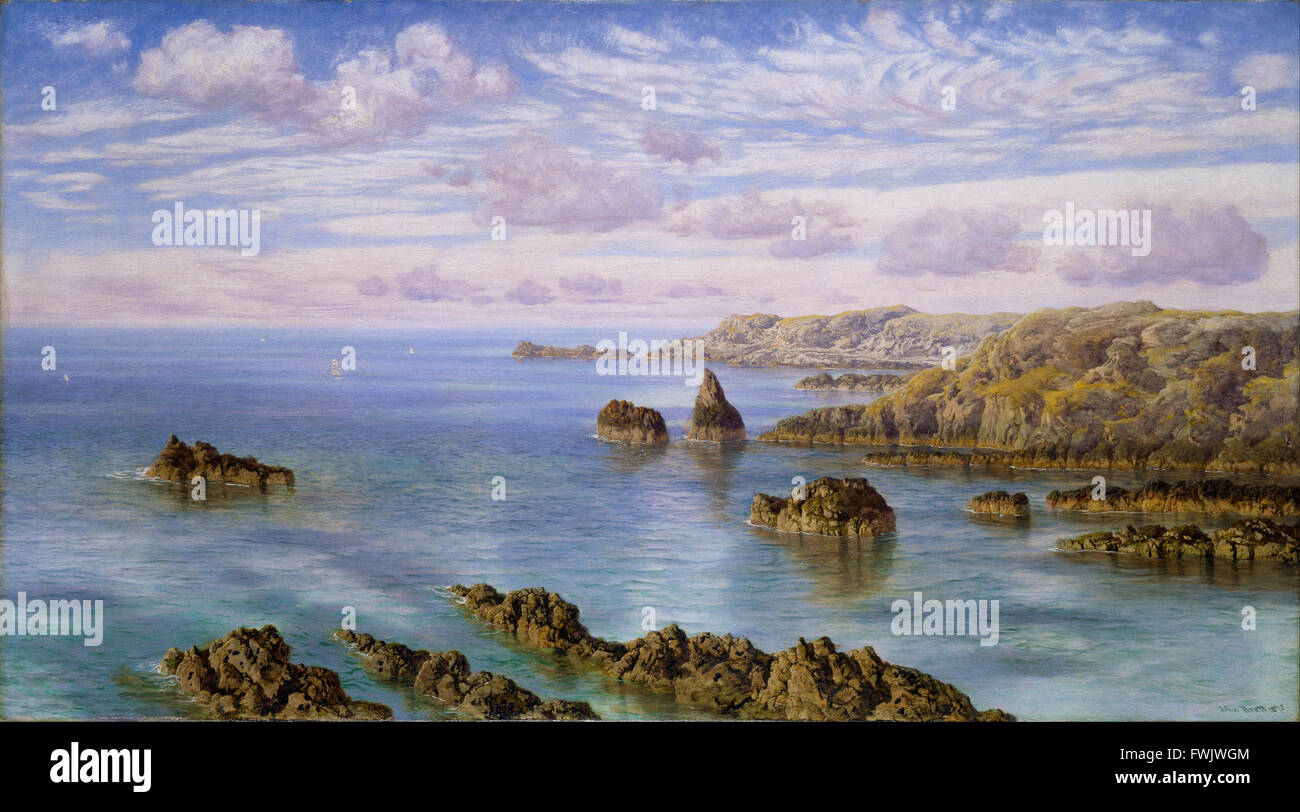John Brett - Costa Meridionale di Guernsey - Birmingham Museum & Art Gallery Foto Stock