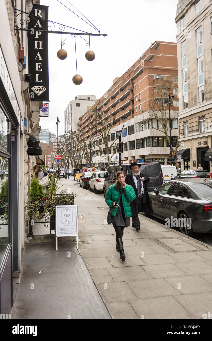 Hatton Garden jewellery Distretto in London, England, Regno Unito Foto Stock