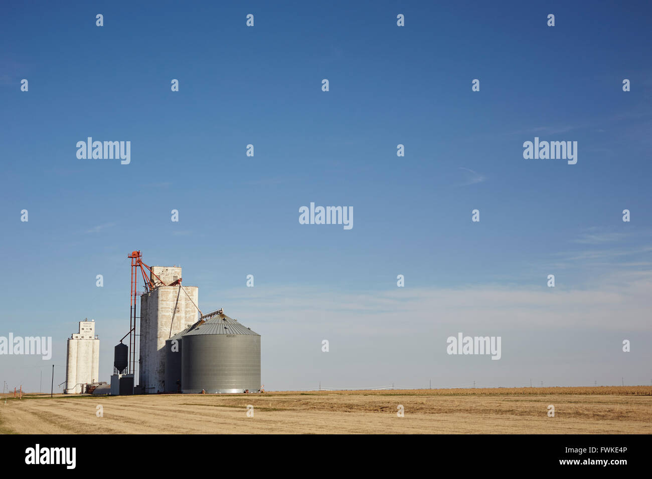 Elevatore della granella, Conway, Texas, Stati Uniti d'America Foto Stock