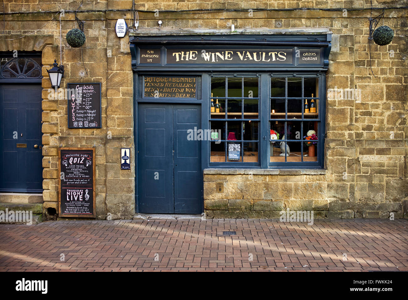 Wine Vaults Public House Parsons Street Banbury Oxfordshire Inghilterra Regno Unito Foto Stock