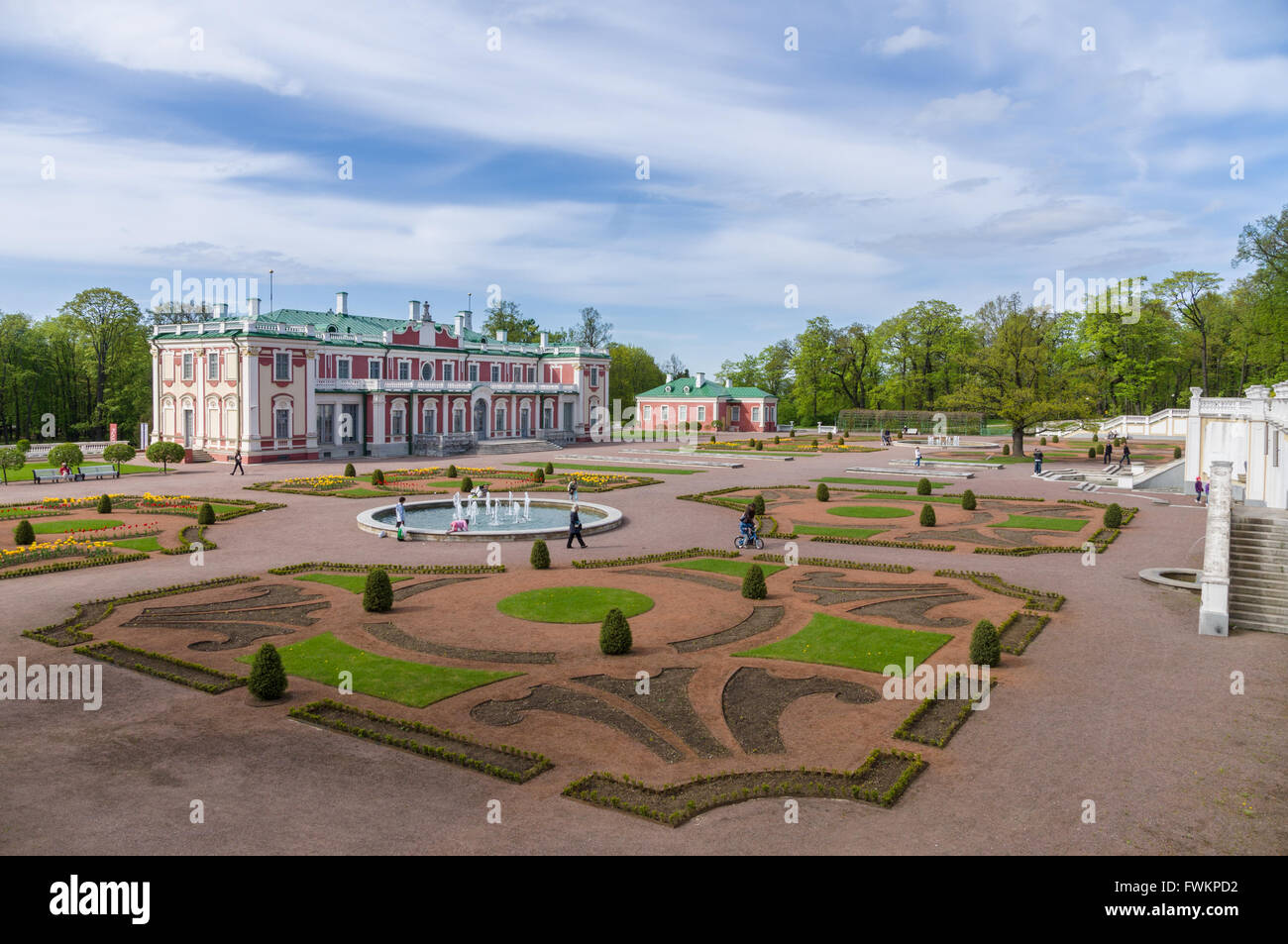 Il XVIII secolo in stile barocco palazzo Kadriorg, Tallinn, Estonia Foto Stock