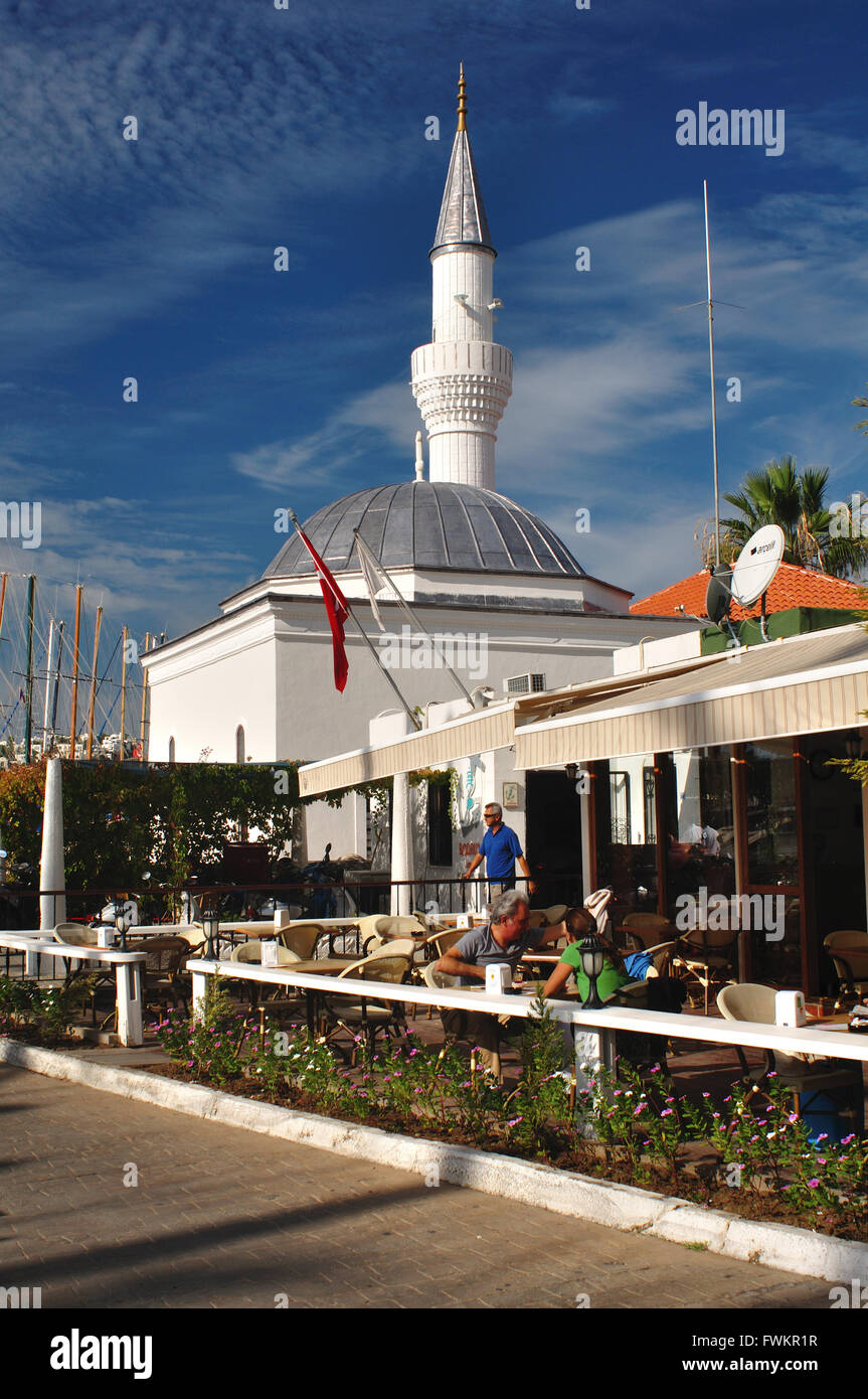 Turchia, costa Egea, Bodrum, Ristorante Foto Stock