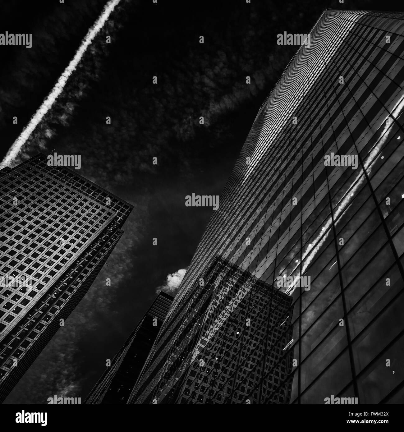 Silver City - Canary Wharf, Londra Foto Stock