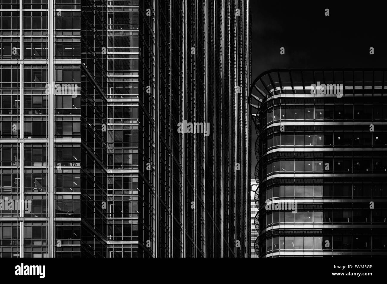 Silver City - Canary Wharf, Londra Foto Stock