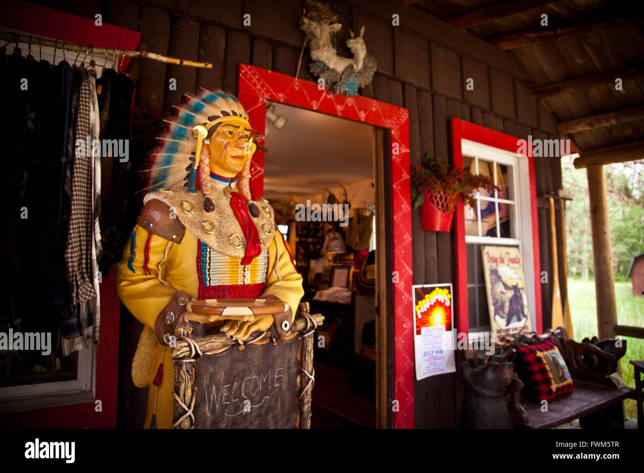 Paese store nel Northwoods in terreni O'Laghi, Wisconsin Foto Stock