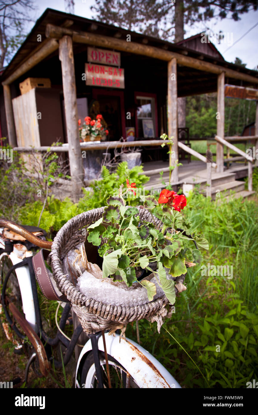Paese store nel Northwoods in terreni O'Laghi, Wisconsin Foto Stock