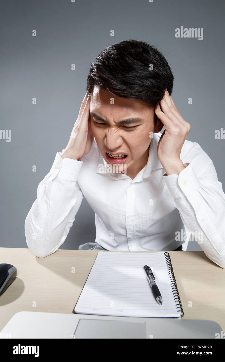 Giovane malato Foto Stock