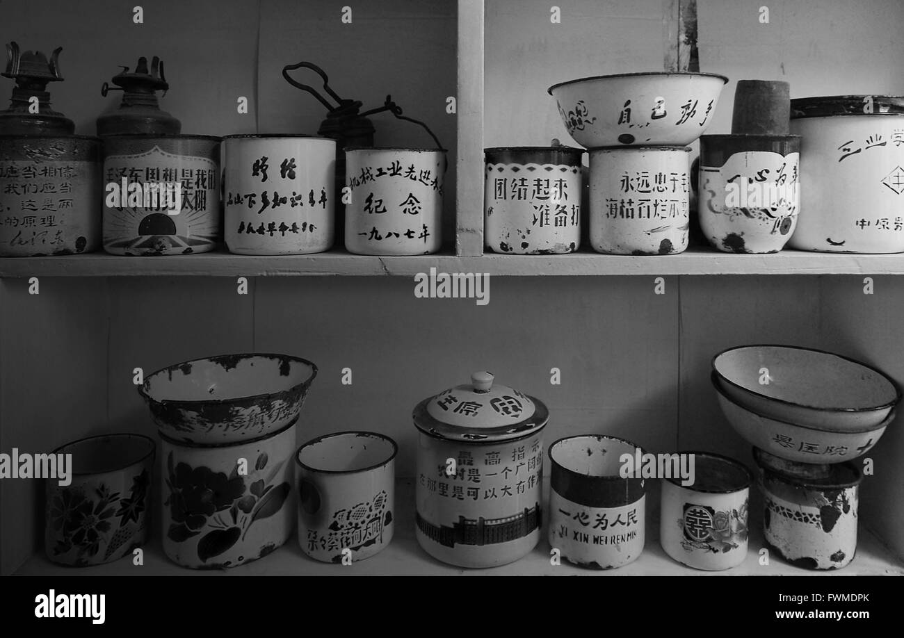 In vecchio stile tazze Foto Stock