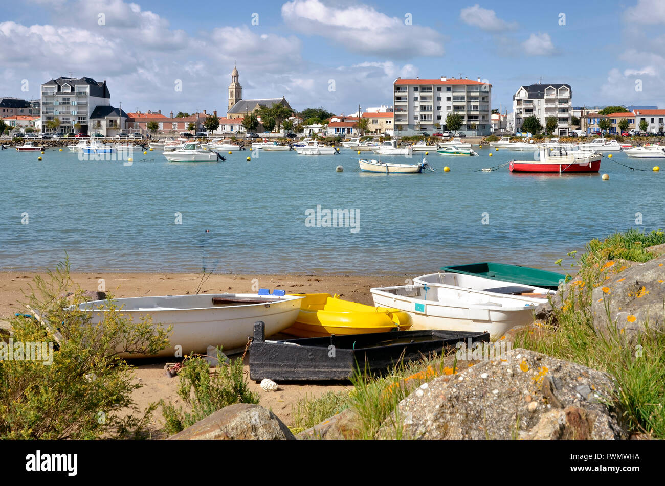 Porto di Saint-Gilles-Croix-de-Vie in Francia Foto Stock