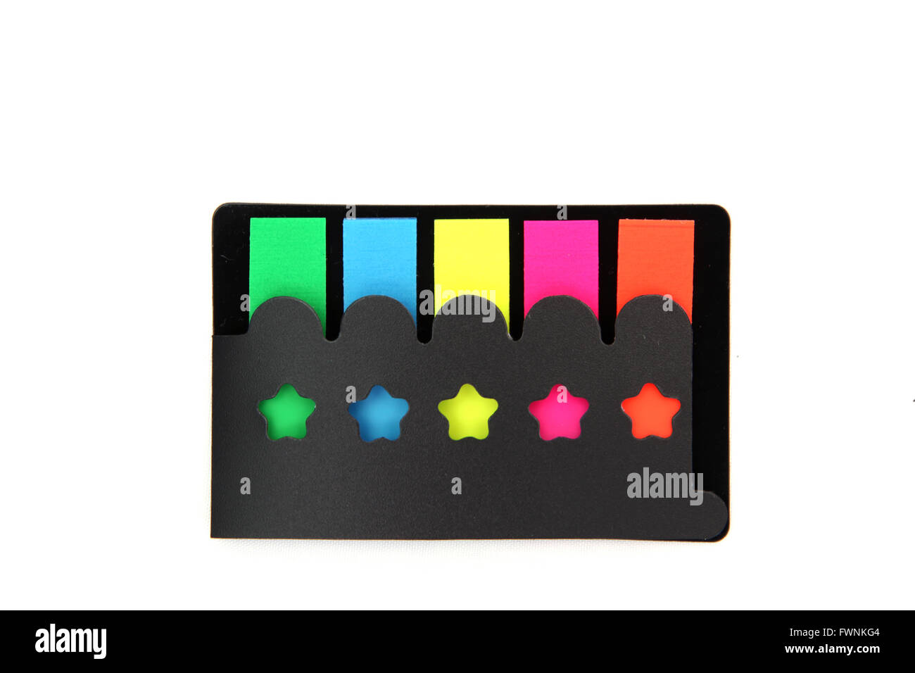 Pellicola colorata indice per il documento Foto Stock