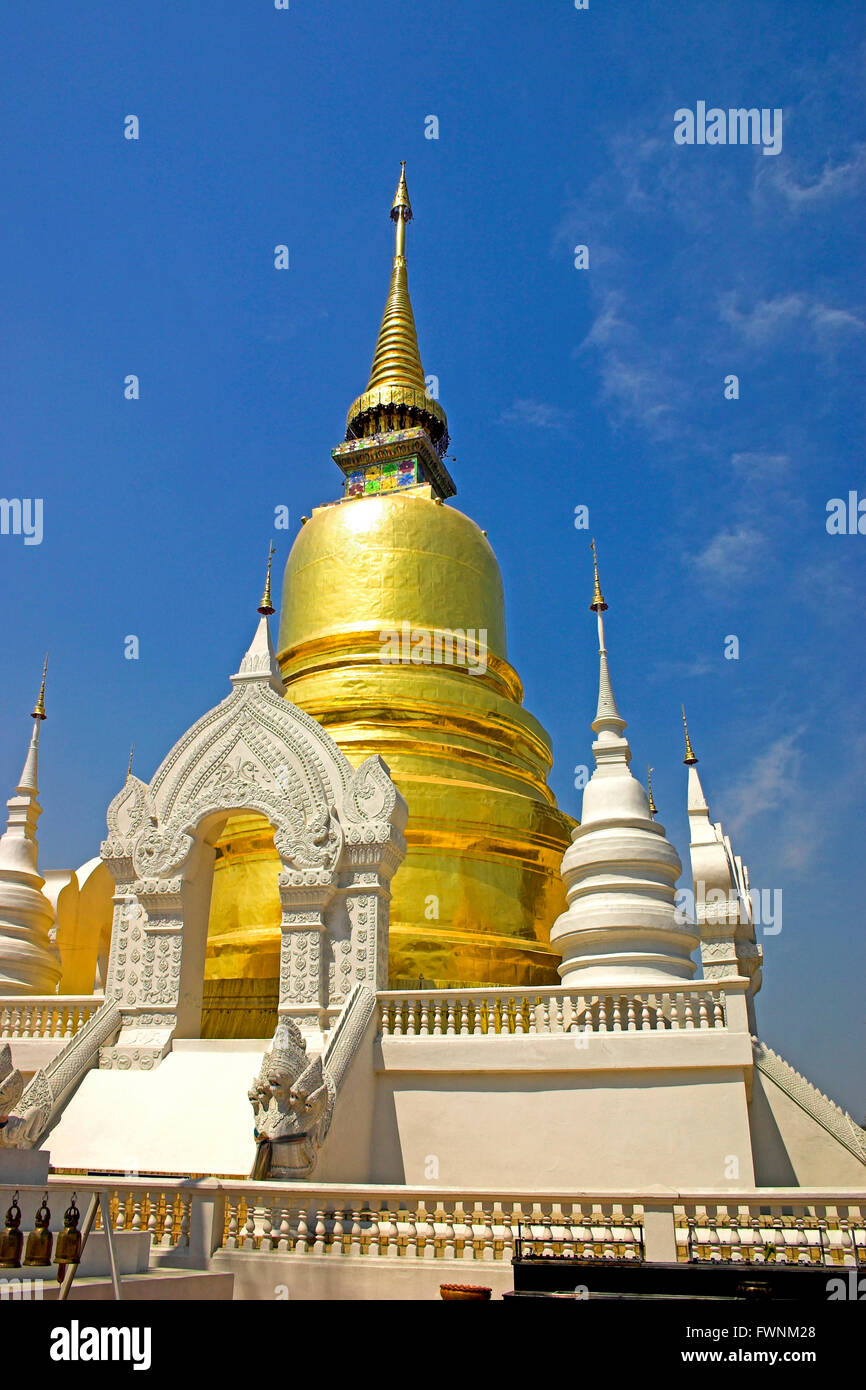 Wat Chiang Mai Città della Thailandia del sud-est asiatico Foto Stock