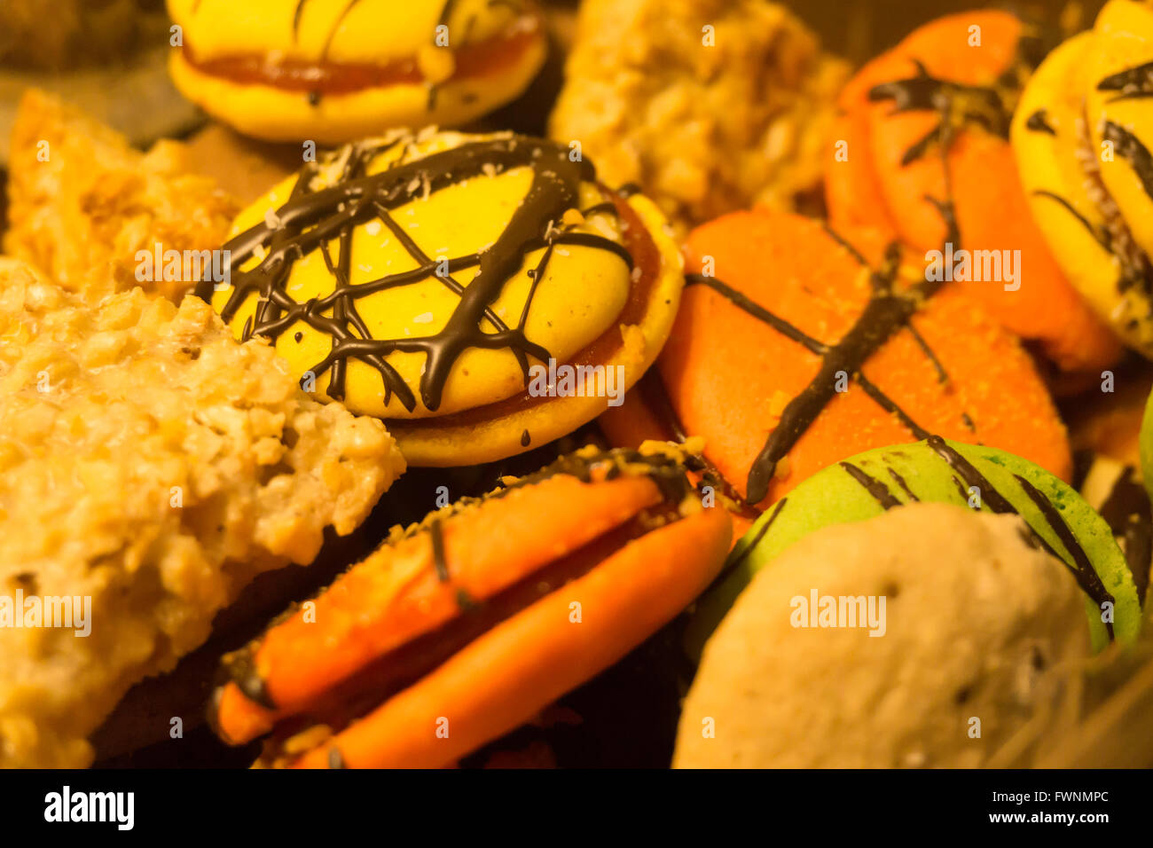 Alfajore cookies per un partito, snack, dessert, dolce, antipasto, party Foto Stock