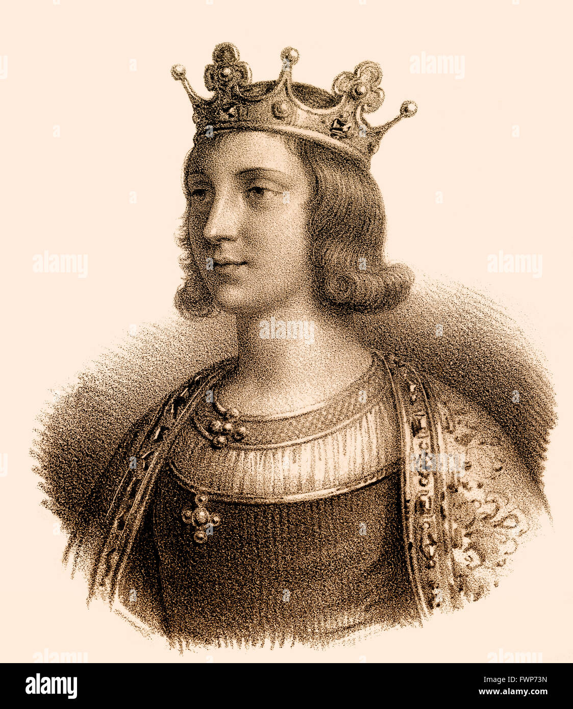 Dagobert III, 699-715, Merovingi re dei Franchi Foto Stock