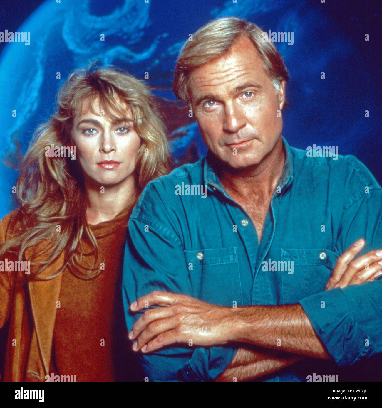 E.A.R.T.H. Vigore, aka: E.a.R.t.H vigore - Das Eliteteam, Fernsehserie, USA 1990, Regie: Bill Dial, Darsteller: Joanna Pacula, Gil Gerard Foto Stock