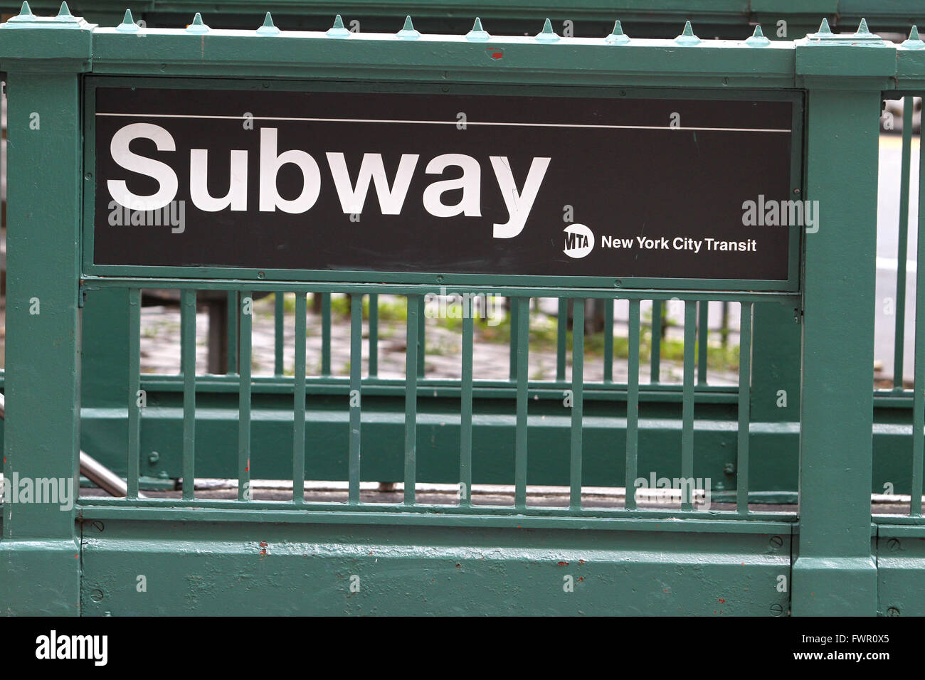 La metropolitana di New York City, NY, il 9 luglio 2013. Foto Stock