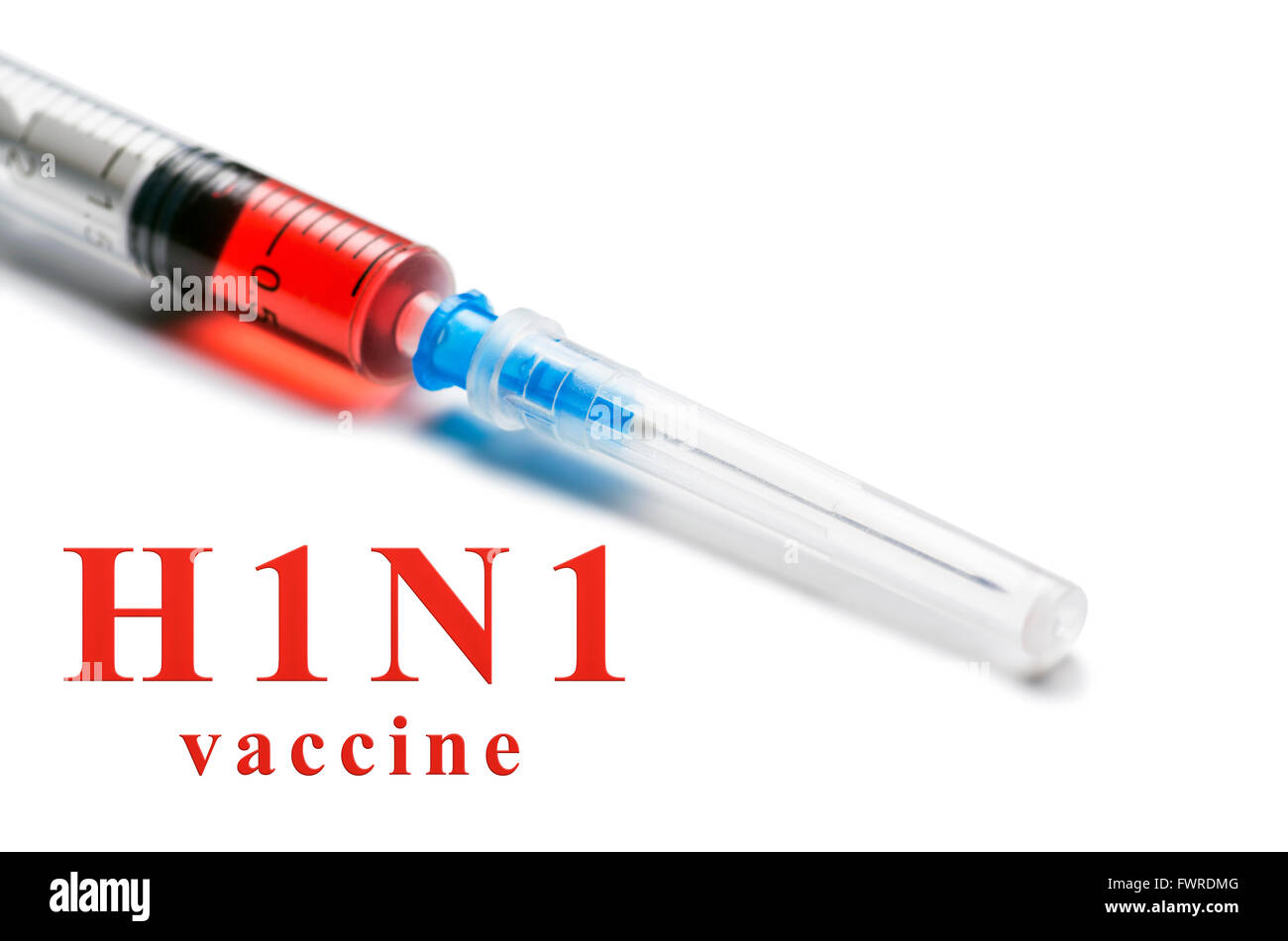 H1N1 sfondo di vaccino Foto Stock