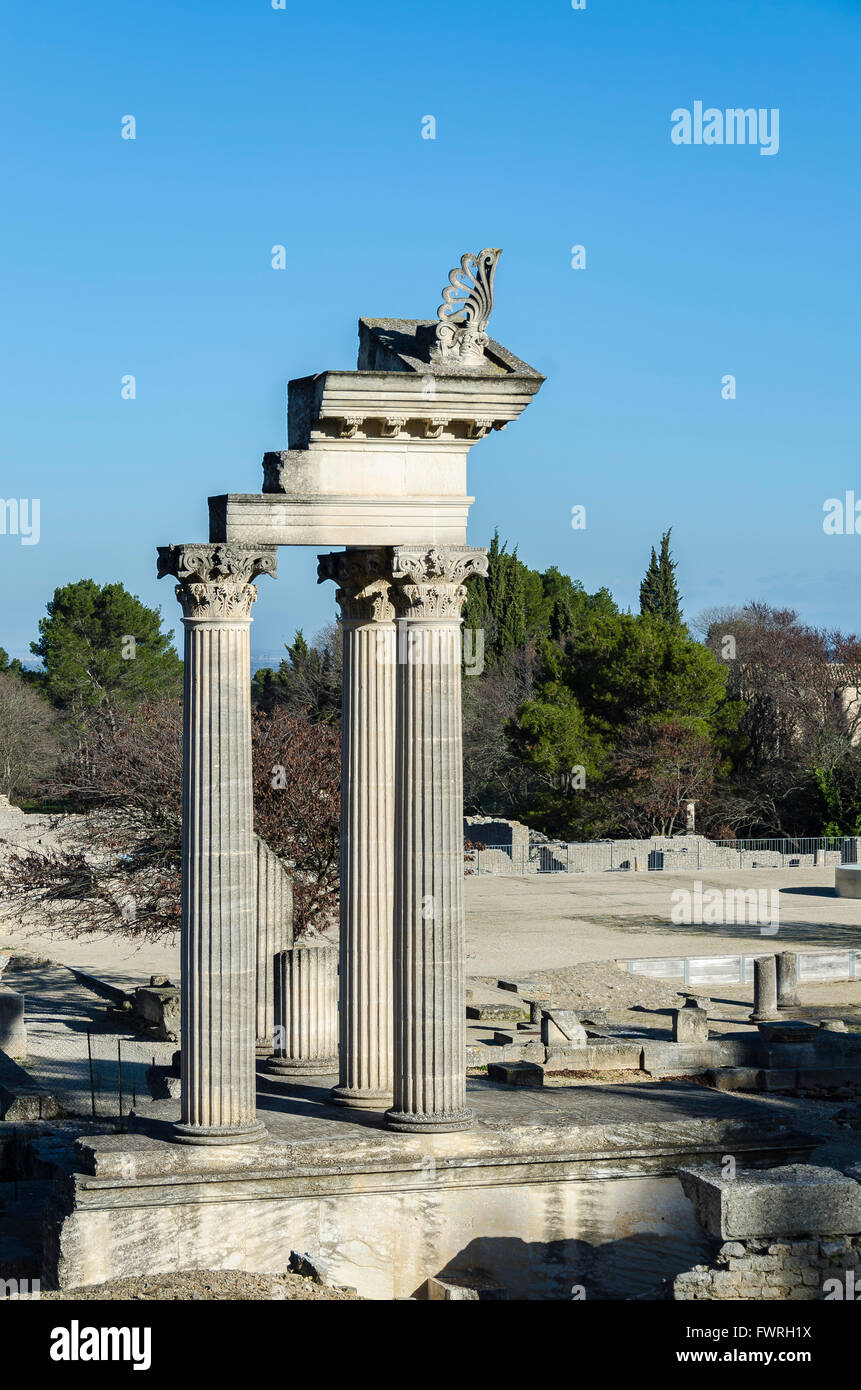 GLANUM, ST REMY DE PROVENCE, BDR FRANCIA 13 Foto Stock