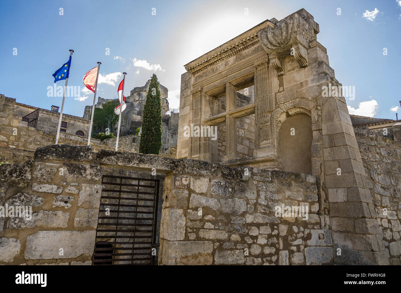 LES BAUX DE PROVENCE, MASSICCIO DELLE ALPILLES, BDR FRANCIA 13 Foto Stock