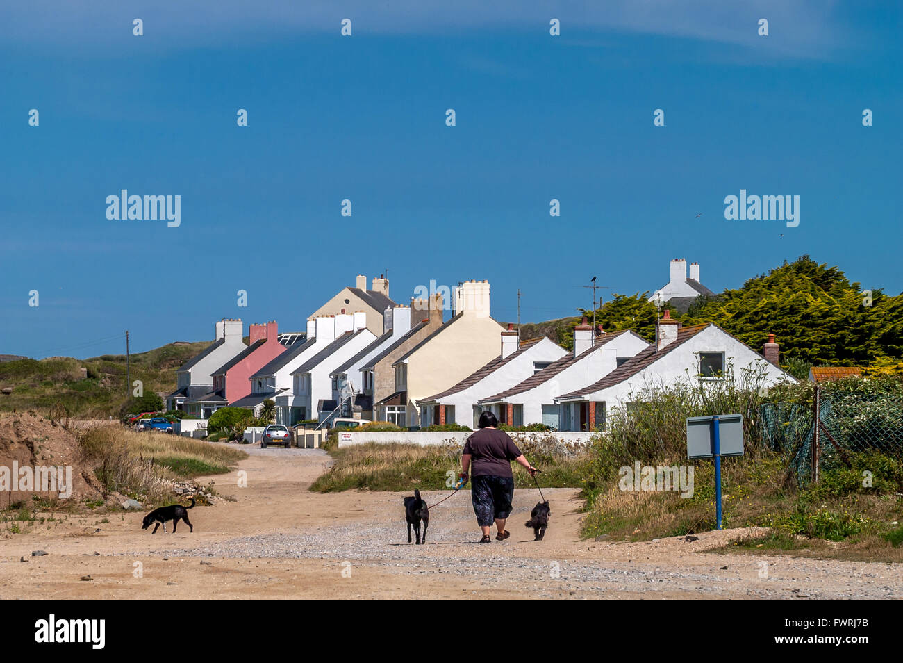 Alloggia presso la costa dell'isola di Alderney. Foto Stock