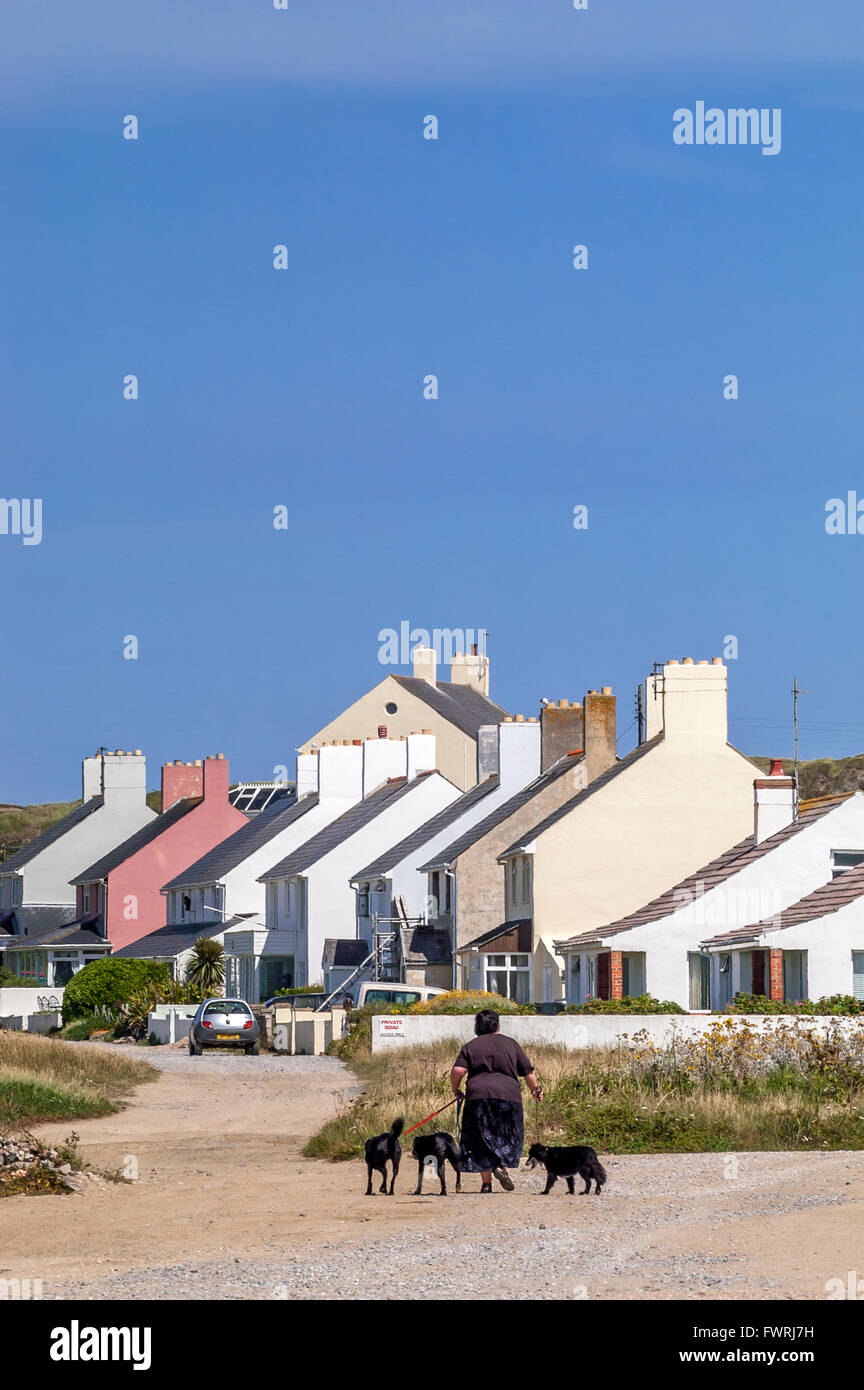 Alloggia presso la costa dell'isola di Alderney. Foto Stock