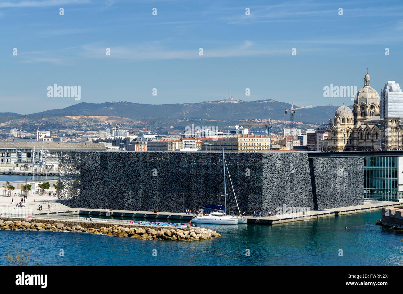 LE MUCEM, MARSIGLIA, BDR, FRANCIA 13 Foto Stock