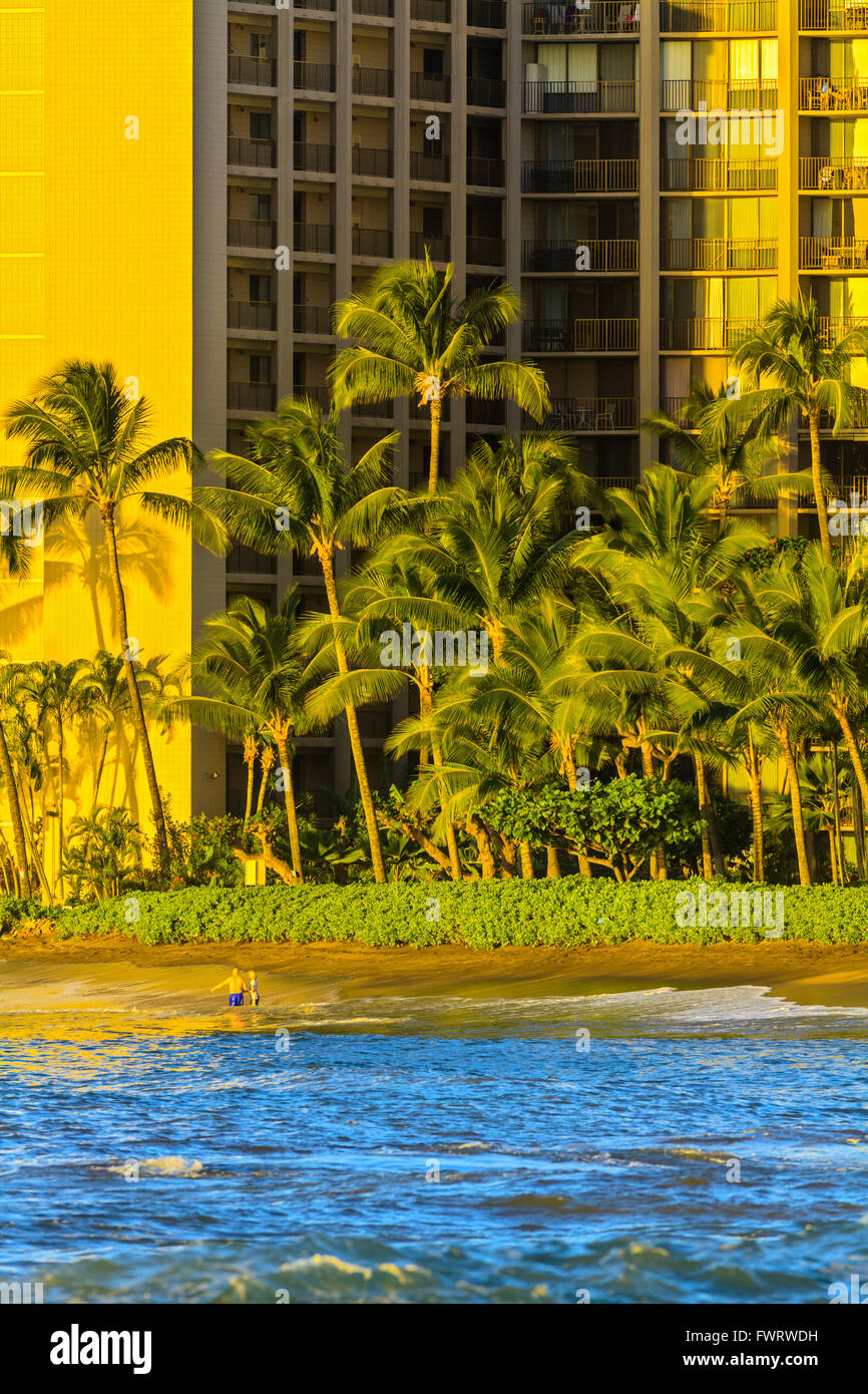 Resort a Maui Foto Stock